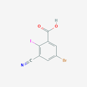 5-Bromo-3-cyano-2-iodobenzoic acid