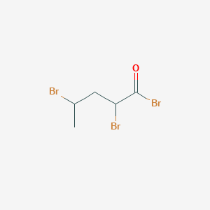 molecular formula C5H7Br3O B14488733 2,4-Dibromopentanoyl bromide CAS No. 65303-43-7
