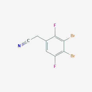 molecular formula C8H3Br2F2N B1448875 3,4-Dibromo-2,5-difluorophenylacetonitrile CAS No. 1806349-49-4