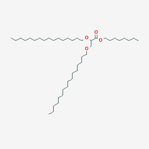 molecular formula C43H86O4 B14488790 Octyl 2,3-bis(hexadecyloxy)propanoate CAS No. 64713-33-3