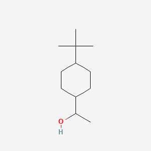 molecular formula C12H24O B14488821 Cyclohexanemethanol, 4-(1,1-dimethylethyl)-alpha-methyl- CAS No. 61065-77-8