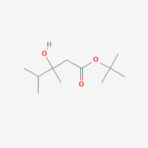 molecular formula C11H22O3 B14488856 tert-Butyl 3-hydroxy-3,4-dimethylpentanoate CAS No. 64566-24-1