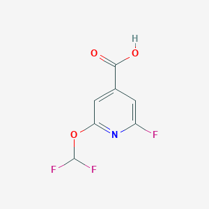 2-Difluoromethoxy-6-fluoroisonicotinic acid