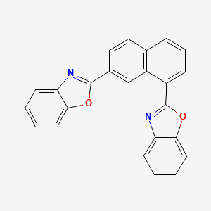 molecular formula C24H14N2O2 B14488865 2,2'-(Naphthalene-1,7-diyl)bis(1,3-benzoxazole) CAS No. 65475-16-3
