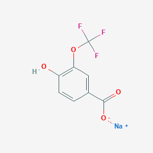molecular formula C8H4F3NaO4 B1448890 Sodium 4-hydroxy-3-(trifluoromethoxy)benzoate CAS No. 1806300-17-3