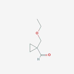 molecular formula C7H12O2 B1448903 1-(Ethoxymethyl)cyclopropane-1-carbaldehyde CAS No. 1934420-08-2