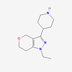 1-Ethyl-3-(piperidin-4-yl)-1,4,6,7-tetrahydropyrano[4,3-c]pyrazole