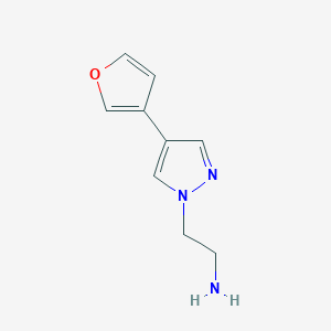 2-(4-(furan-3-yl)-1H-pyrazol-1-yl)ethan-1-amine