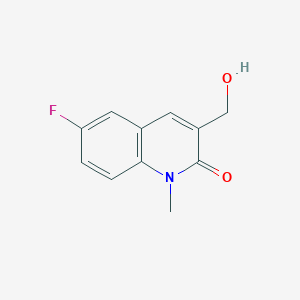 6-fluoro-3-(hydroxymethyl)-1-methylquinolin-2(1H)-one