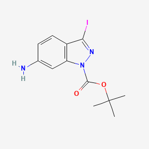 tert-Butyl 6-amino-3-iodo-1H-indazole-1-carboxylate