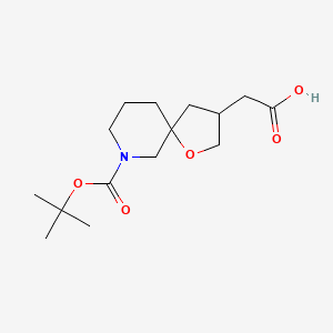 2-(7-(tert-Butoxycarbonyl)-1-oxa-7-azaspiro[4.5]decan-3-yl)acetic acid