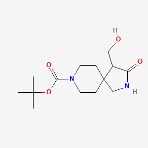 tert-Butyl 4-(hydroxymethyl)-3-oxo-2,8-diazaspiro[4.5]decane-8-carboxylate