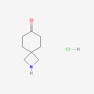 molecular formula C8H14ClNO B1448928 2-Azaspiro[3.5]nonan-7-one hydrochloride CAS No. 2098118-42-2