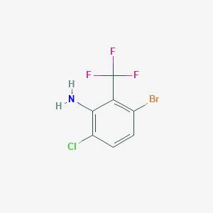 3-Bromo-6-chloro-2-(trifluoromethyl)aniline