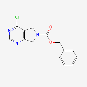 benzyl 4-chloro-5H,6H,7H-pyrrolo[3,4-d]pyrimidine-6-carboxylate