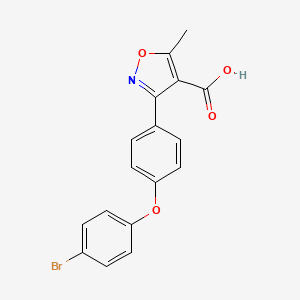 3-(4-(4-Bromophenoxy)phenyl)-5-methylisoxazole-4-carboxylic acid