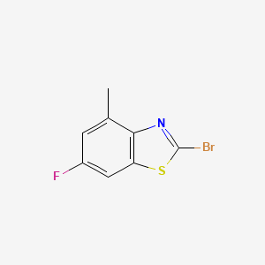 molecular formula C8H5BrFNS B1448953 2-Bromo-6-fluoro-4-methylbenzothiazole CAS No. 1019117-37-3