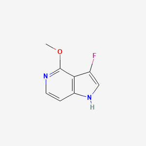 molecular formula C8H7FN2O B1448960 3-Fluoro-4-methoxy-5-azaindole CAS No. 1352397-63-7