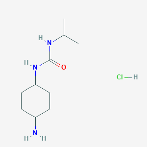 molecular formula C10H22ClN3O B1448962 trans 1-(4-Amino-cyclohexyl)-3-isopropyl-urea hydrochloride CAS No. 2204561-95-3