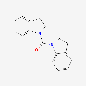 molecular formula C17H16N2O B14489630 Di(2,3-dihydro-1H-indol-1-yl)methanone CAS No. 65610-70-0