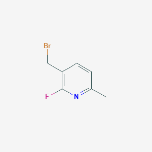 B1448965 3-(Bromomethyl)-2-fluoro-6-methylpyridine CAS No. 1227592-60-0