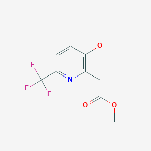 molecular formula C10H10F3NO3 B1448966 Methyl 3-methoxy-6-(trifluoromethyl)-pyridine-2-acetate CAS No. 1803858-26-5