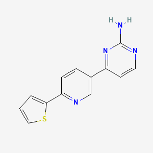 molecular formula C13H10N4S B1448971 4-(6-Thiophen-2-ylpyridin-3-yl)-pyrimidin-2-ylamine CAS No. 2088942-53-2