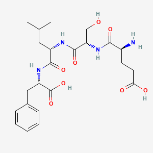 molecular formula C23H34N4O8 B1448978 H-Glu-Ser-Leu-Phe-OH CAS No. 286471-35-0