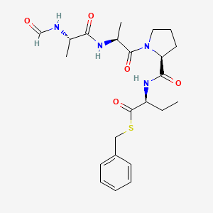 molecular formula C23H32N4O5S B1448979 For-Ala-Ala-Pro-Abu-SBzl CAS No. 288155-96-4