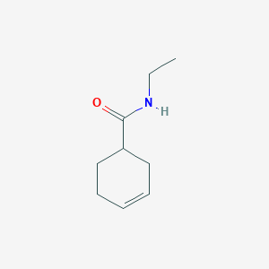 molecular formula C9H15NO B144898 N-ethylcyclohex-3-ene-1-carboxamide CAS No. 126832-89-1