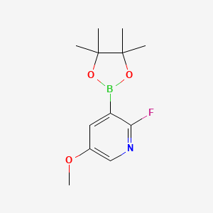 molecular formula C12H17BFNO3 B1448981 2-Fluoro-5-methoxypyridine-3-boronic acid pinacol ester CAS No. 2121512-59-0