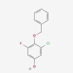 molecular formula C13H10ClFO2 B1448983 4-(Benzyloxy)-3-chloro-5-fluorophenol CAS No. 1881289-00-4