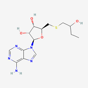 B1448989 adenosine, 5'-S-[1-(2-hydroxybutyl)-5'-thio- CAS No. 595609-12-4