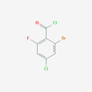 molecular formula C7H2BrCl2FO B1448993 2-Bromo-4-chloro-6-fluorobenzoyl chloride CAS No. 1805575-89-6