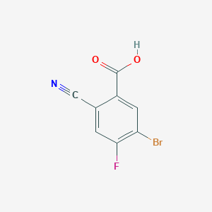 molecular formula C8H3BrFNO2 B1448997 5-Bromo-2-cyano-4-fluorobenzoic acid CAS No. 1805590-63-9