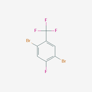 molecular formula C7H2Br2F4 B1449001 2,5-Dibromo-4-fluorobenzotrifluoride CAS No. 1806353-61-6