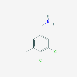 molecular formula C8H9Cl2N B1449002 3,4-Dichloro-5-methylbenzylamine CAS No. 1803728-99-5