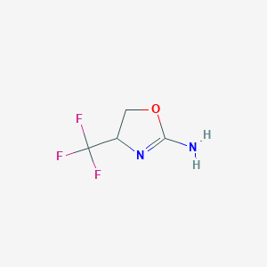 molecular formula C4H5F3N2O B1449003 4-(Trifluoromethyl)-4,5-dihydrooxazol-2-amine CAS No. 1337881-82-9