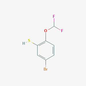molecular formula C7H5BrF2OS B1449009 5-Bromo-2-(difluoromethoxy)thiophenol CAS No. 1807116-80-8