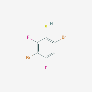 molecular formula C6H2Br2F2S B1449016 3,6-Dibromo-2,4-difluorothiophenol CAS No. 1803715-79-8
