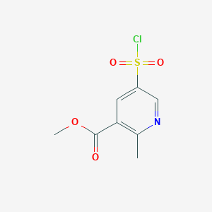 Methyl 5-(chlorosulfonyl)-2-methylpyridine-3-carboxylate