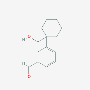 3-(1-(Hydroxymethyl)cyclohexyl)benzaldehyde
