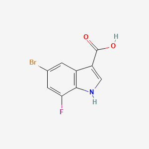 5-Bromo-7-fluoroindole-3-carboxylic Acid
