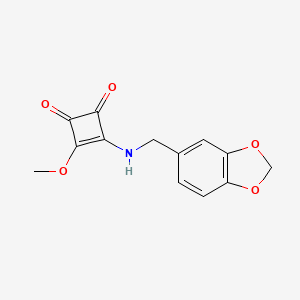 3-[(1,3-Benzodioxol-5-ylmethyl)amino]-4-methoxycyclobut-3-ene-1,2-dione