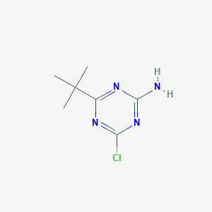 1,3,5-Triazin-2-amine, 4-chloro-6-(1,1-dimethylethyl)-