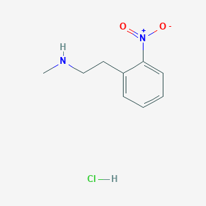 molecular formula C9H13ClN2O2 B1449032 Methyl[2-(2-nitrophenyl)ethyl]amine hydrochloride CAS No. 1803592-87-1