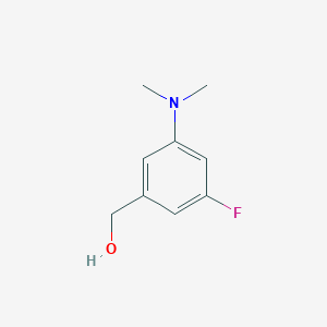 molecular formula C9H12FNO B1449033 [3-(Dimethylamino)-5-fluorophenyl]methanol CAS No. 1701527-56-1