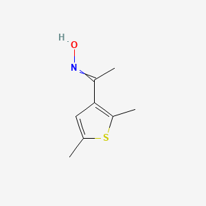 molecular formula C8H11NOS B14490368 N-[1-(2,5-Dimethylthiophen-3-yl)ethylidene]hydroxylamine CAS No. 65867-53-0