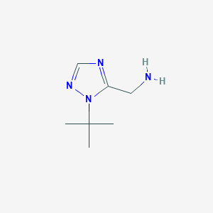 molecular formula C7H14N4 B1449037 (1-tert-butyl-1H-1,2,4-triazol-5-yl)methanamine CAS No. 1696194-38-3