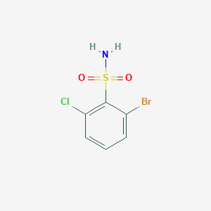 molecular formula C6H5BrClNO2S B1449038 2-溴-6-氯苯磺酰胺 CAS No. 1261551-83-0